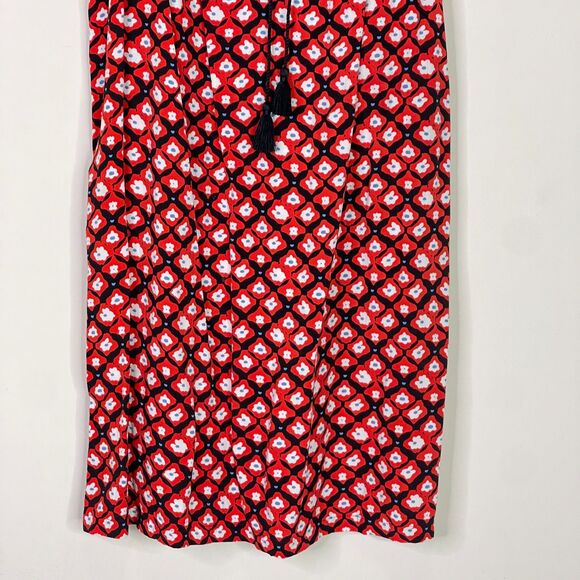 LOFT Amaryllis Tassel Floral Shirt Dress Women's Size Small - Picture 5 of 8